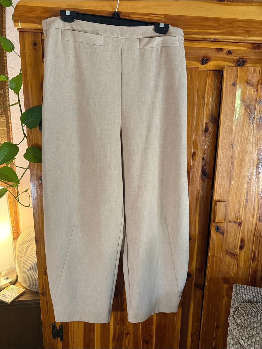 Maeve / Anthropologie Wide-Leg Women's Dress Pants in Light Beige